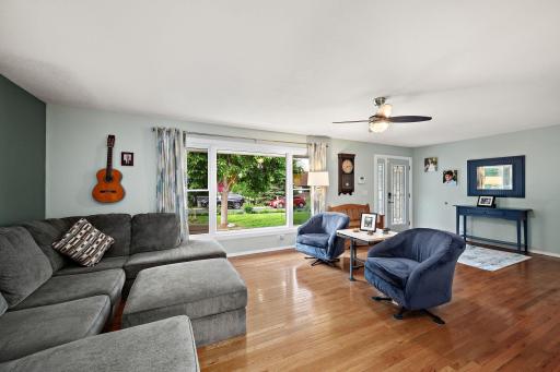 Large living spaces. New picture window too!
