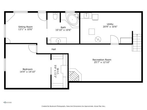 Take a close look at the versatile spaces in lower level!