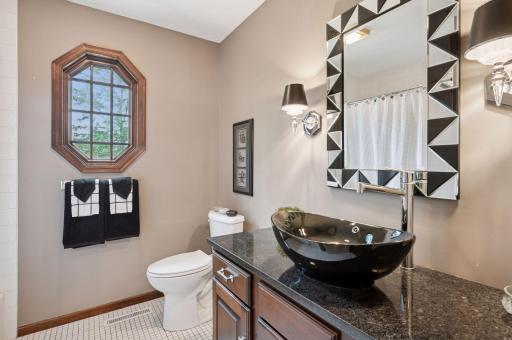 The second floor full bath conveniently located by all bedrooms.