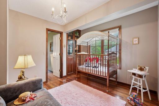 Bedroom 4 makes for a great nursery as it also connects directly to the primary bedroom. What a feature!