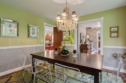 Another view of the dining room. *Light fixture not to stay with the home.