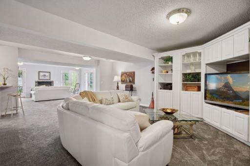The lower level is a host's dream! Space upon space!