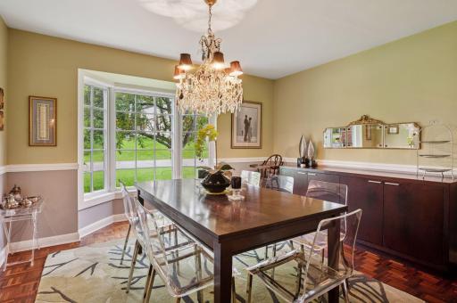 A view of the formal dining room. Plenty of spaces to entertain here!