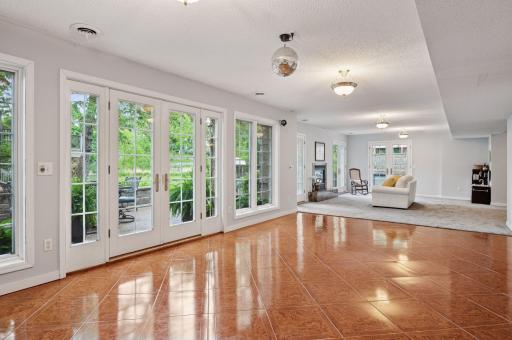 So much square footage...what will you do with these spaces?! A former dance floor could also make for a great workout space or continued entertaining area.