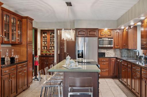 Expansive storage throughout the kitchen and the home.