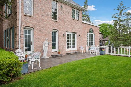 Another upper level patio. Wherever the sun and shade move, you can find your favorite space.