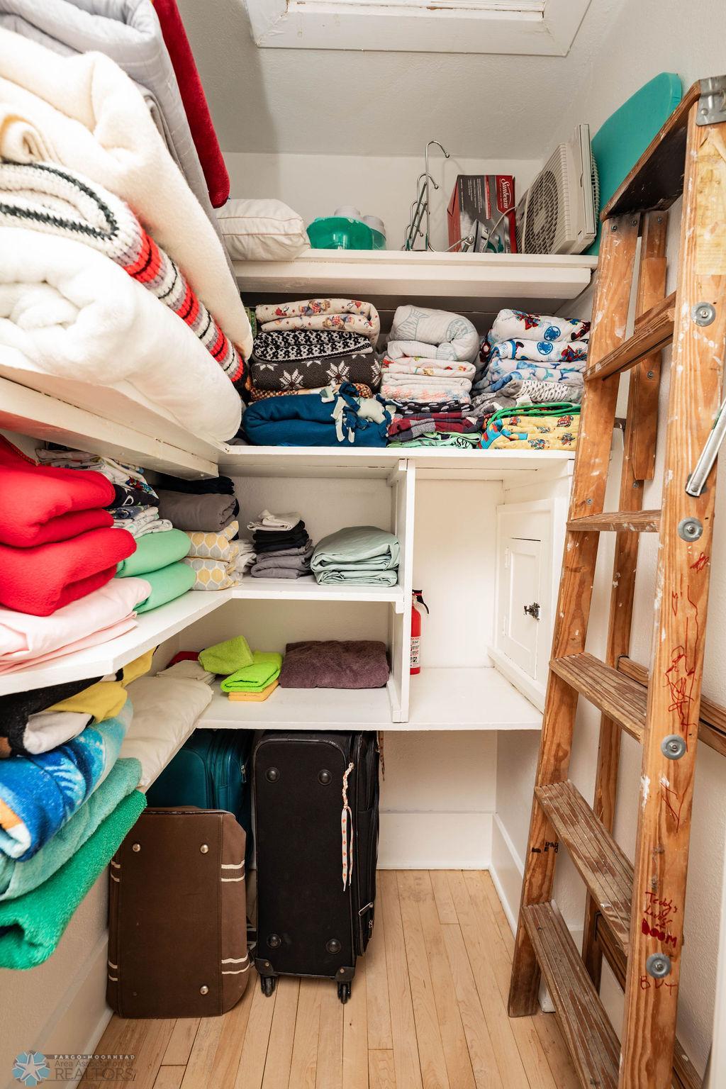 Upstairs storage