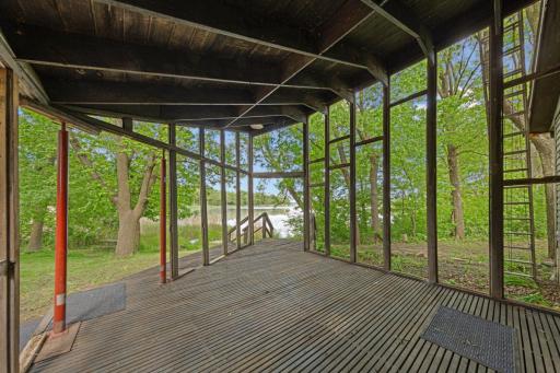 This could be an amazing, vaulted screen in porch!!