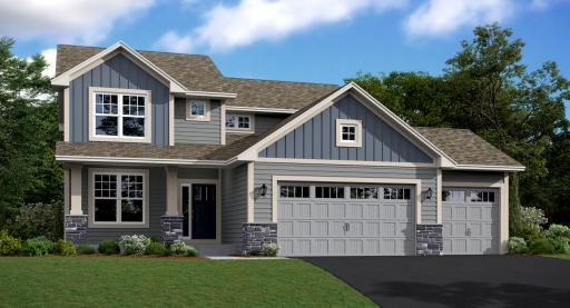 Artist rendering of home, actual features may vary
