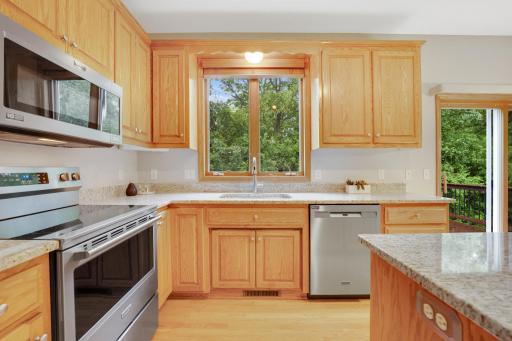 Amazing View to the Backyard from the Kitchen