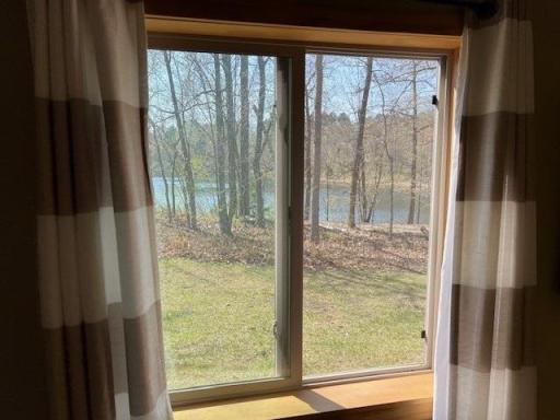Early spring view of Margaret Lake from the window.