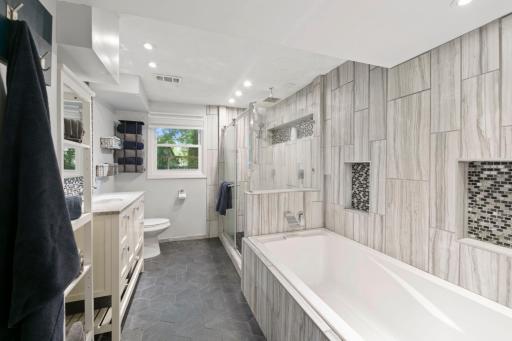 Lower-Level Bath, remodeled just a few years ago.