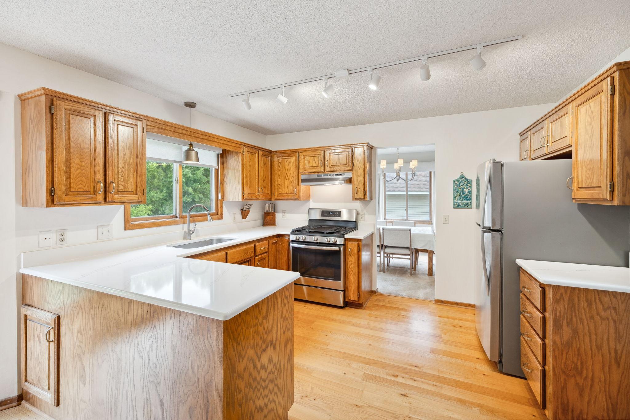 Kitchen with updated Quartz Countertops
