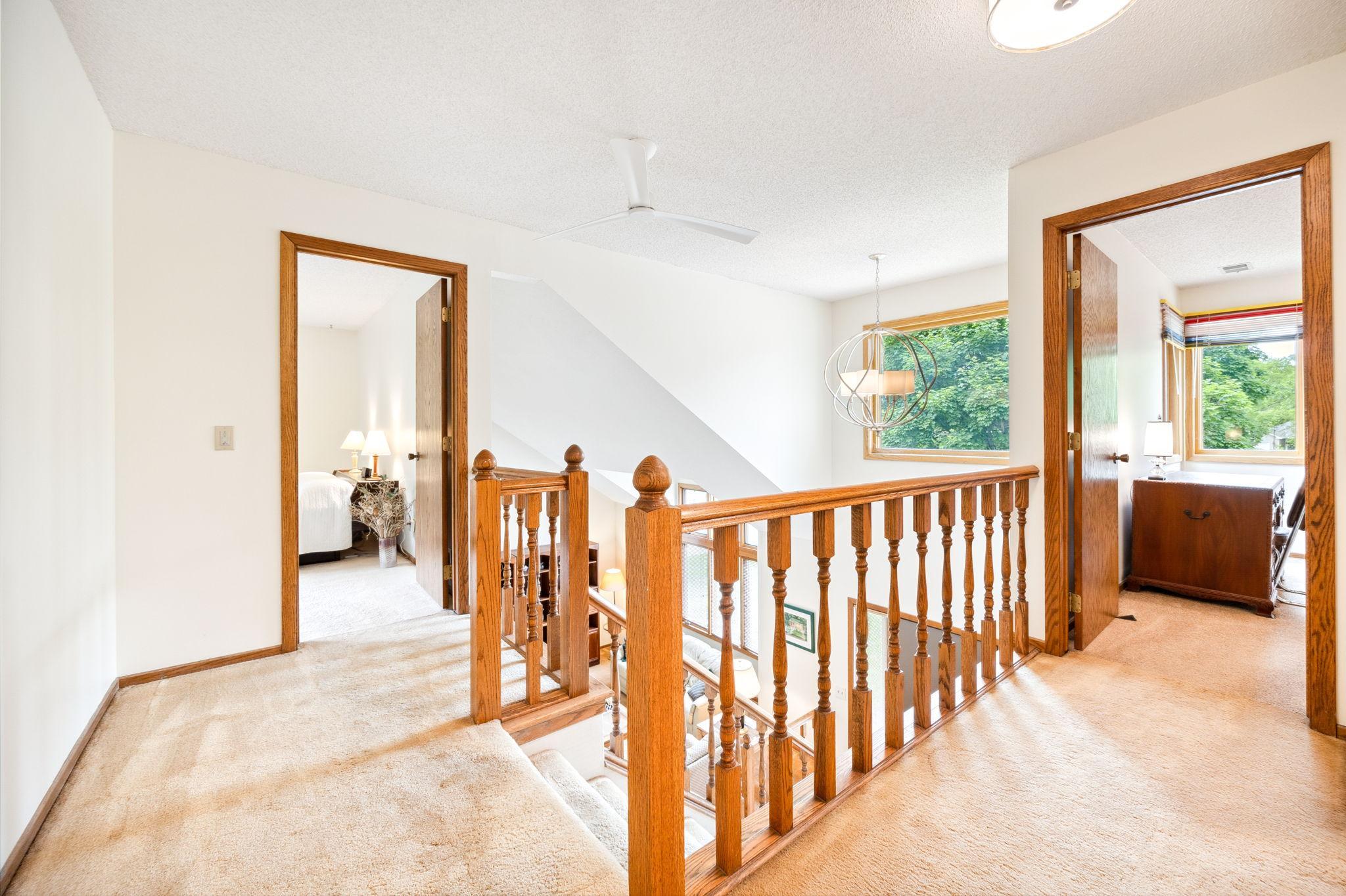 Stylish open staircase