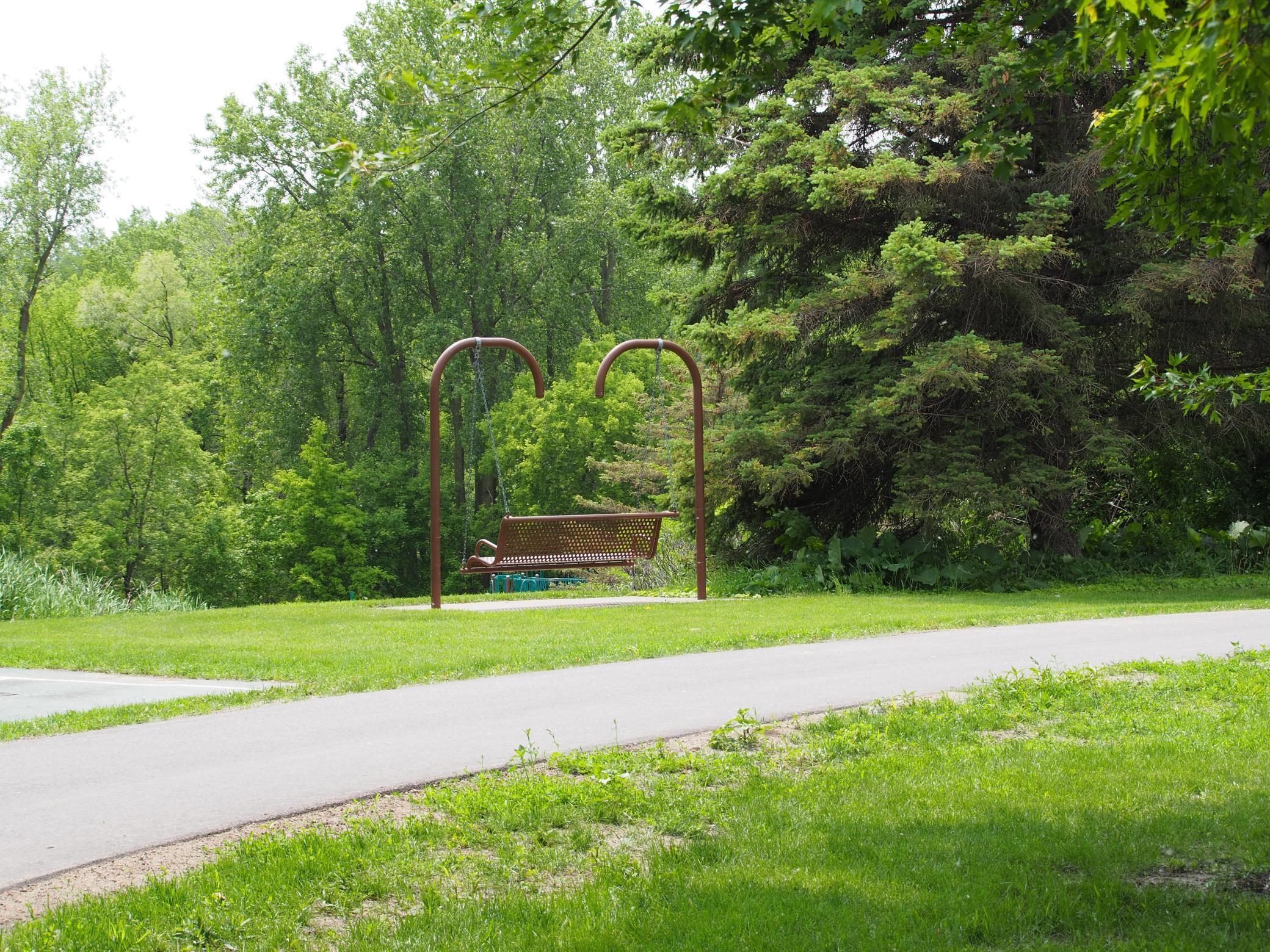 Park features a relaxing swing
