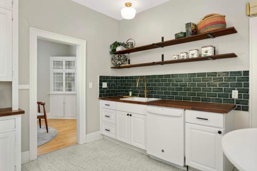 Refreshed kitchen.
