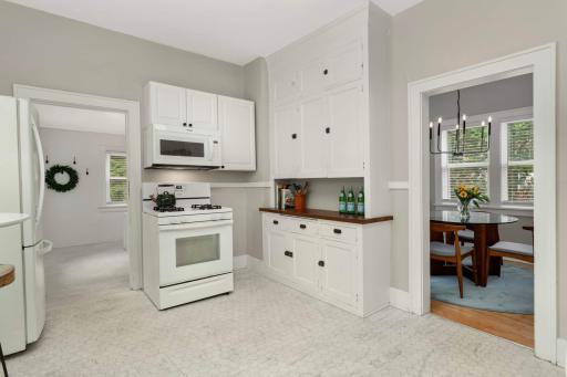 Vintage cupboards.