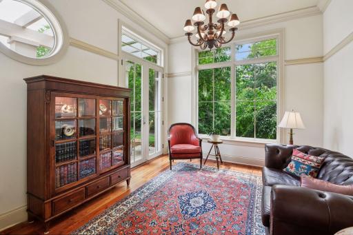 Enjoy the sun room that walks out to private patio