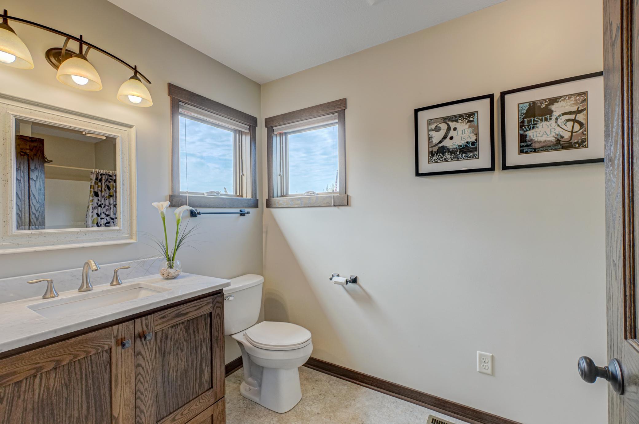 Upper level bathroom