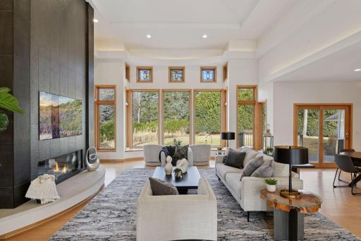 This bright and airy space is flooded with natural light