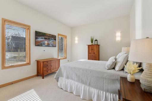The third bedroom is conveniently located on the lower level