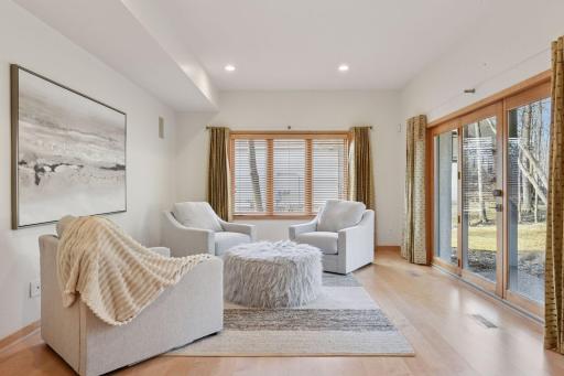 Discover a second living room with convenient walk-out access to the back yard