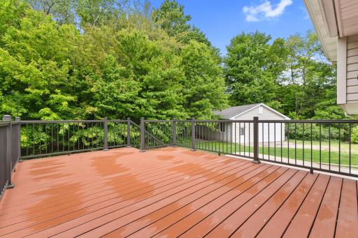 Enjoy this large maintenance free decking