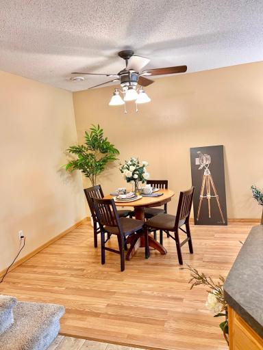 Plenty of space for a larger dining table!