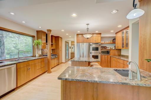 Truly a kitchen for a serious cook with plenty of room for a sous chef...