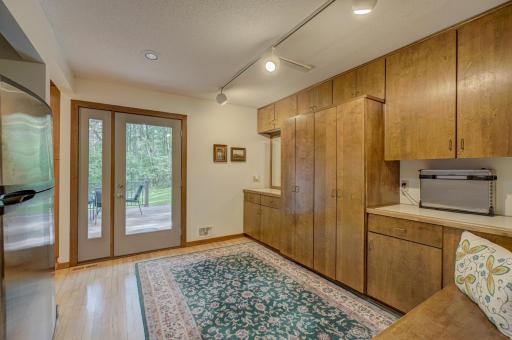 A spacious butler's pantry behind the kitchen makes entertaining a snap.