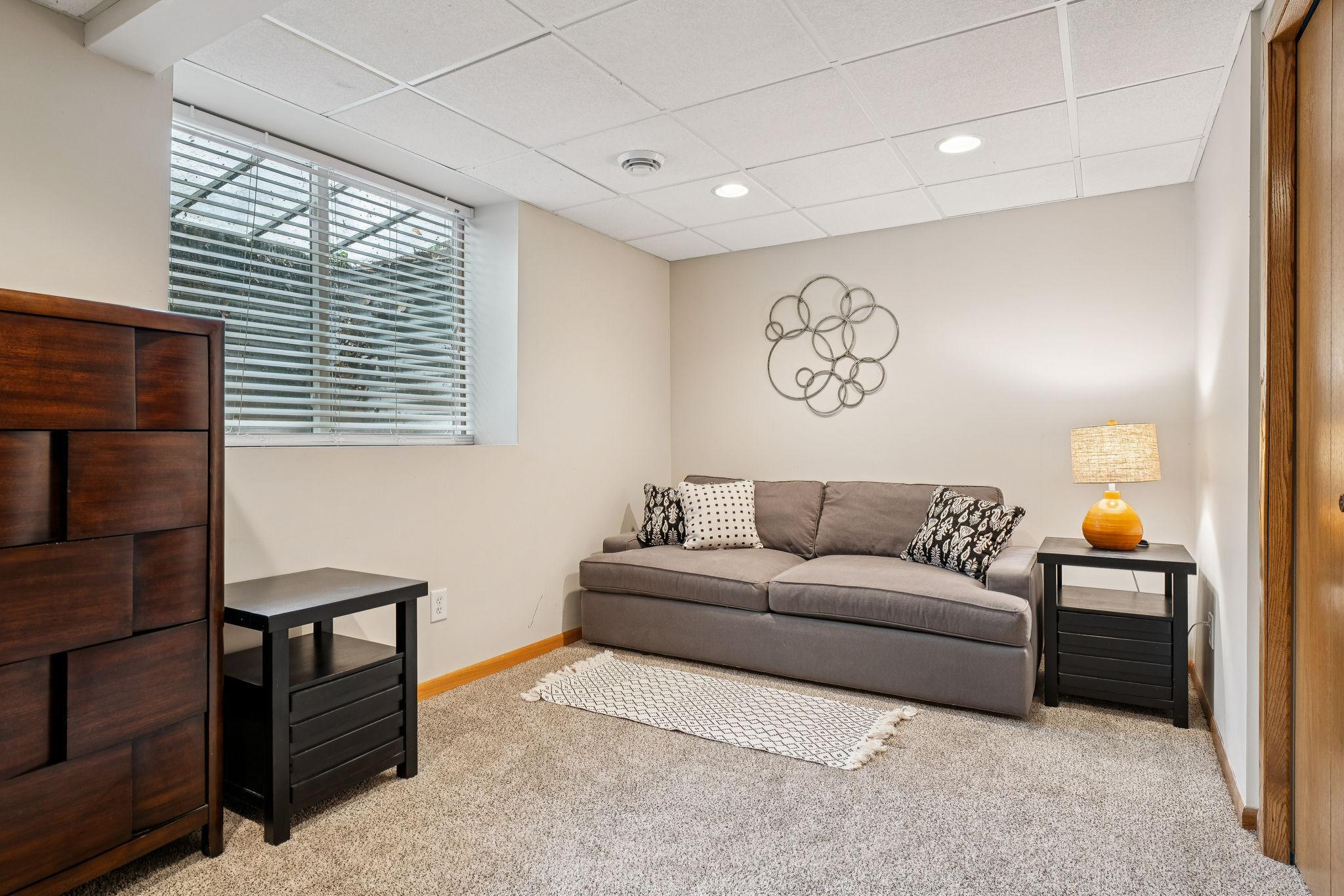Spacious Bedroom #3 features a large egress window for plenty of natural light and a generous double closet for ample storage.