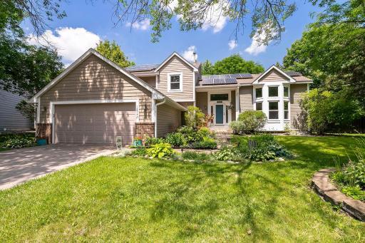 Fully owned solar panels offer a smart, sustainable energy solution that reduces utility costs and enhances long-term value. The garage includes two electric car charging stations for added convenience.