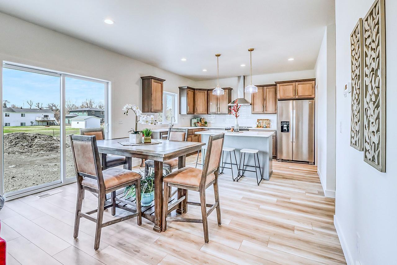 Dining with kitchen view