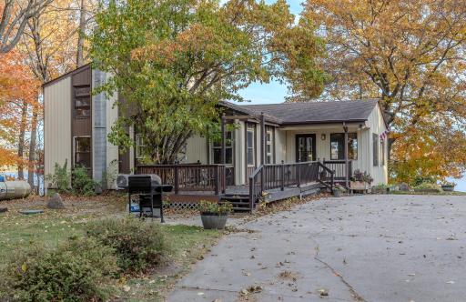 This home has a front and back deck for entertaining