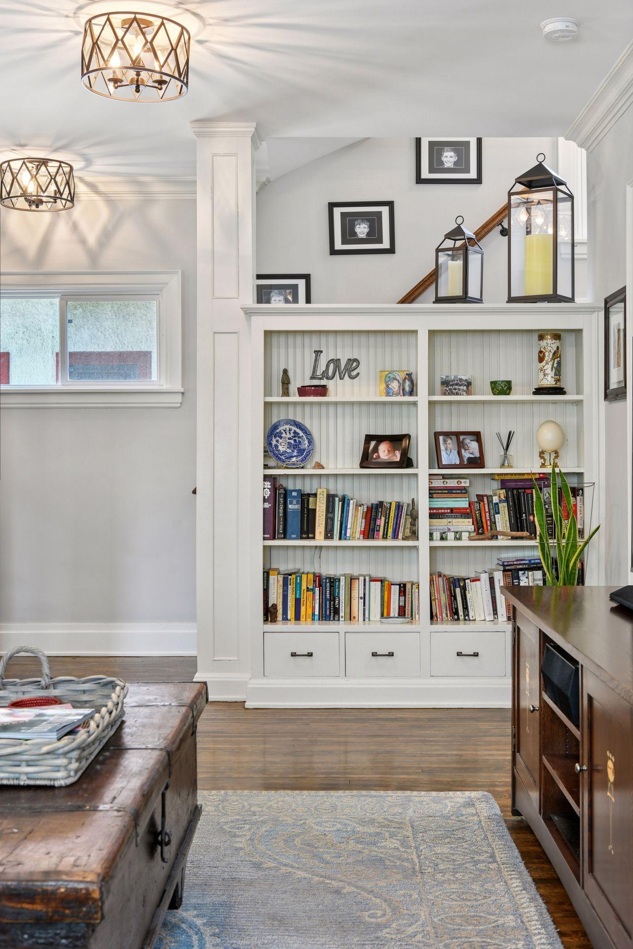 3837 Pleasant Avenue - A beautiful bookcase to showcase all your treasures.