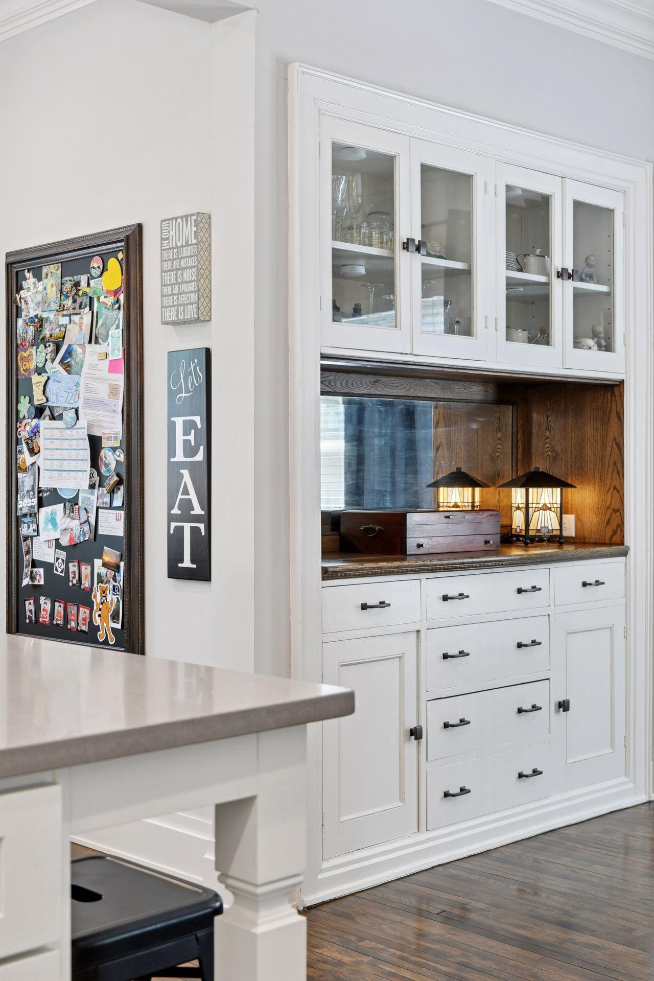 3837 Pleasant Avenue - Handsome original built-in Buffet.