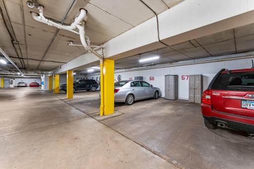 Heated underground garage with car wash