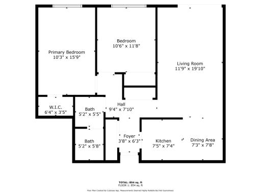 Floor plan with measurements