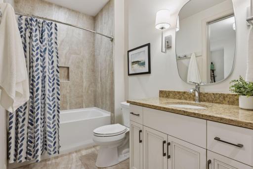 Jack & Jill full bathroom between bedroom 2 & 3
