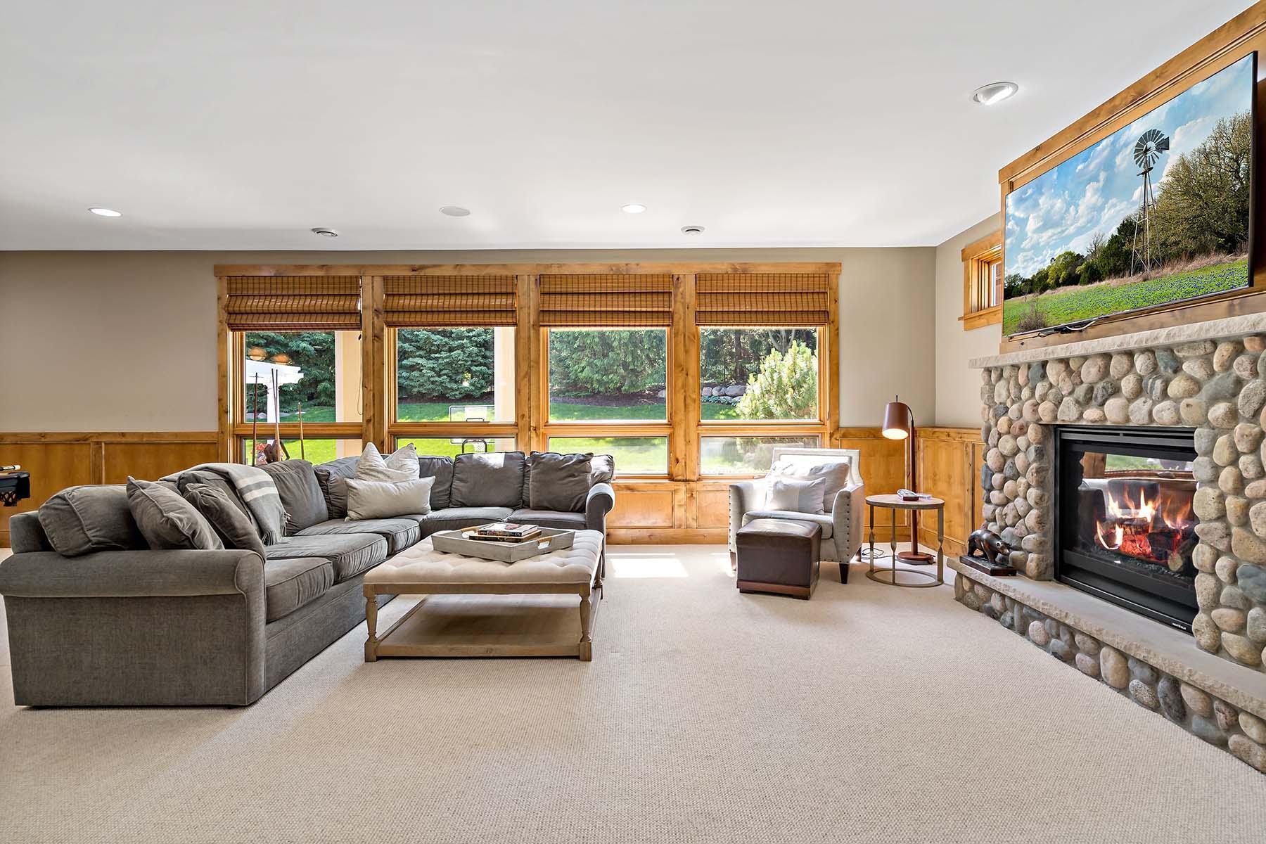 Heated floors in lower level