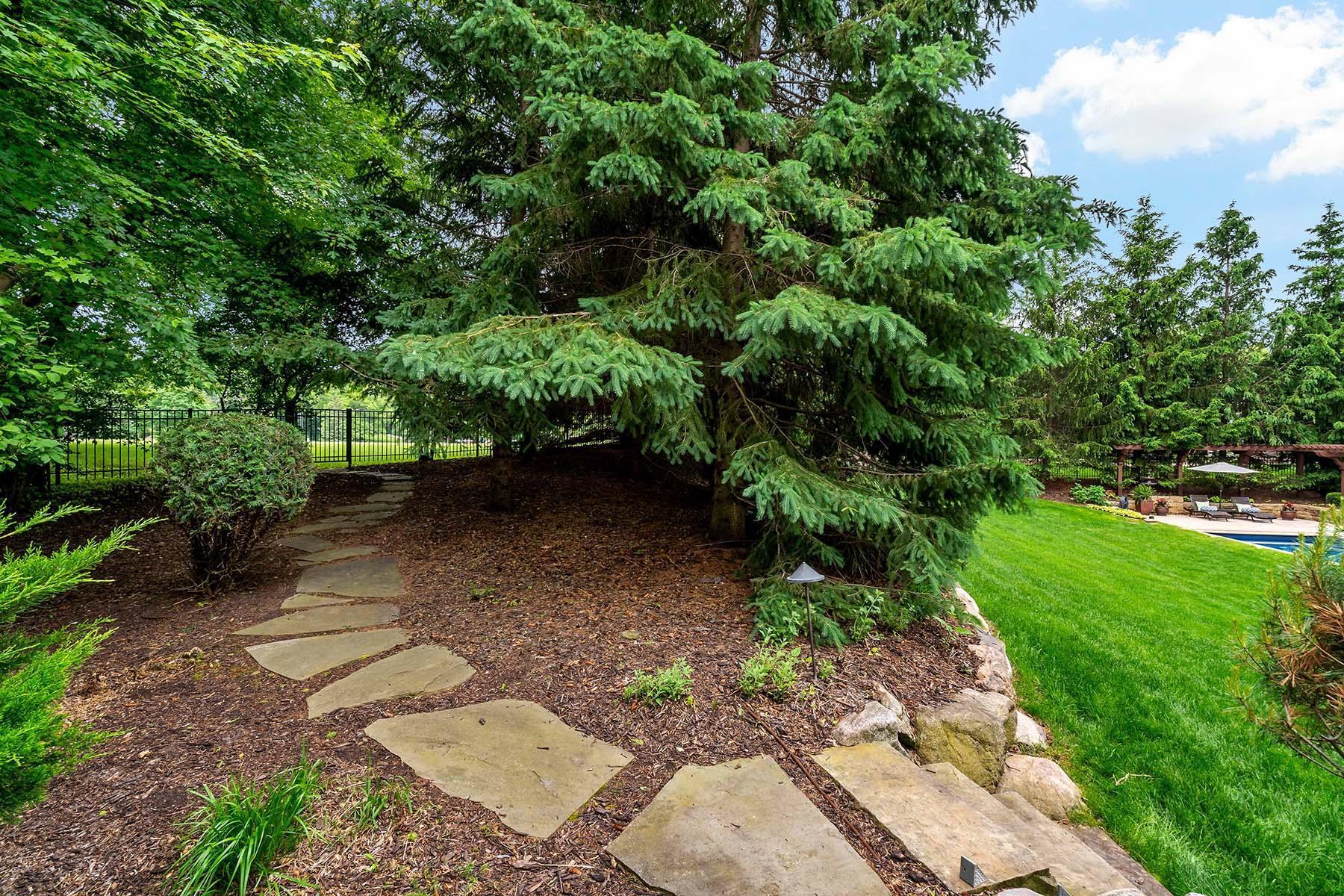 Private fenced-in yard with gated access to Manor Park