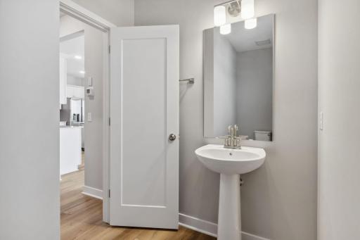 Main level half bath (Example of a previous home)