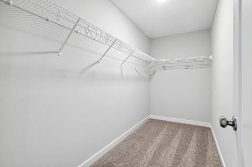 Owners walk in closet (Example of a previous home)