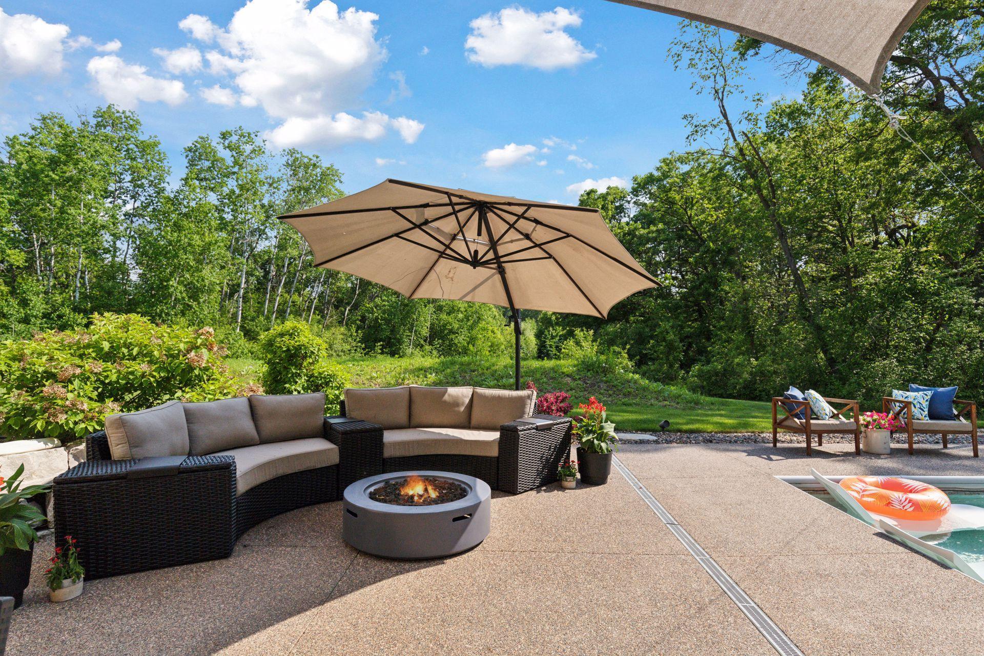 Gather with friends around the firepit surrounded by beautiful gardens and comfortable seating. A perfect spot for peaceful evenings or lively nights under the stars.