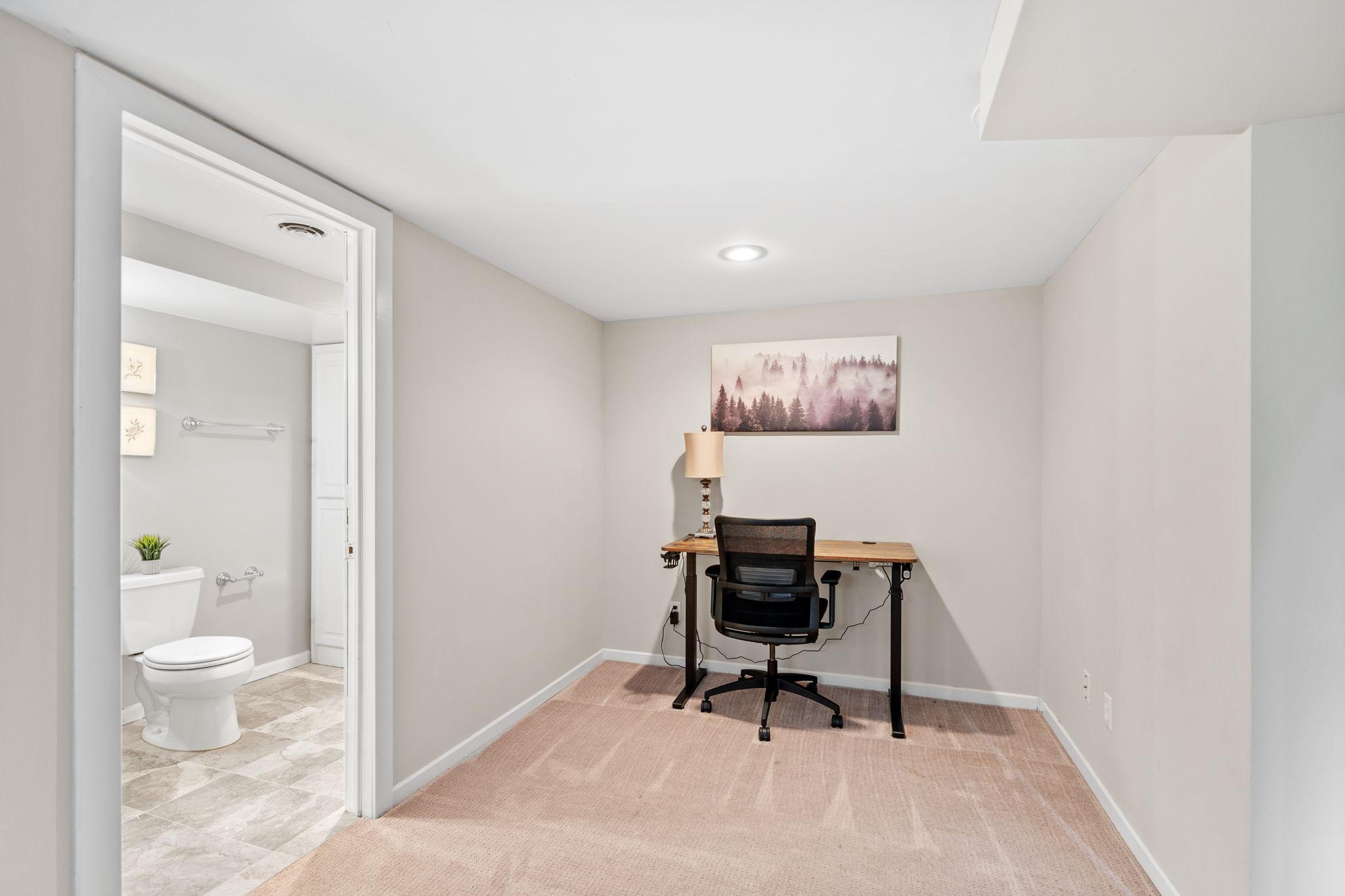 Make sure to check out the storage room, which includes front load washer & dryer.