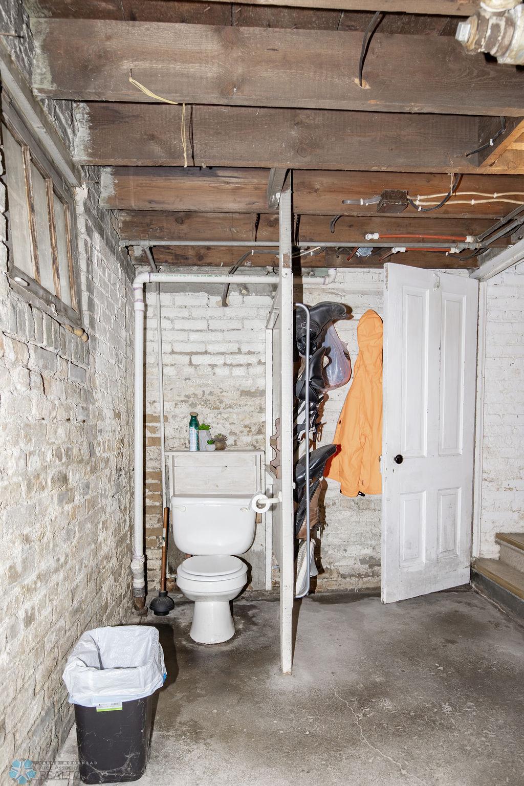 Basement toilet