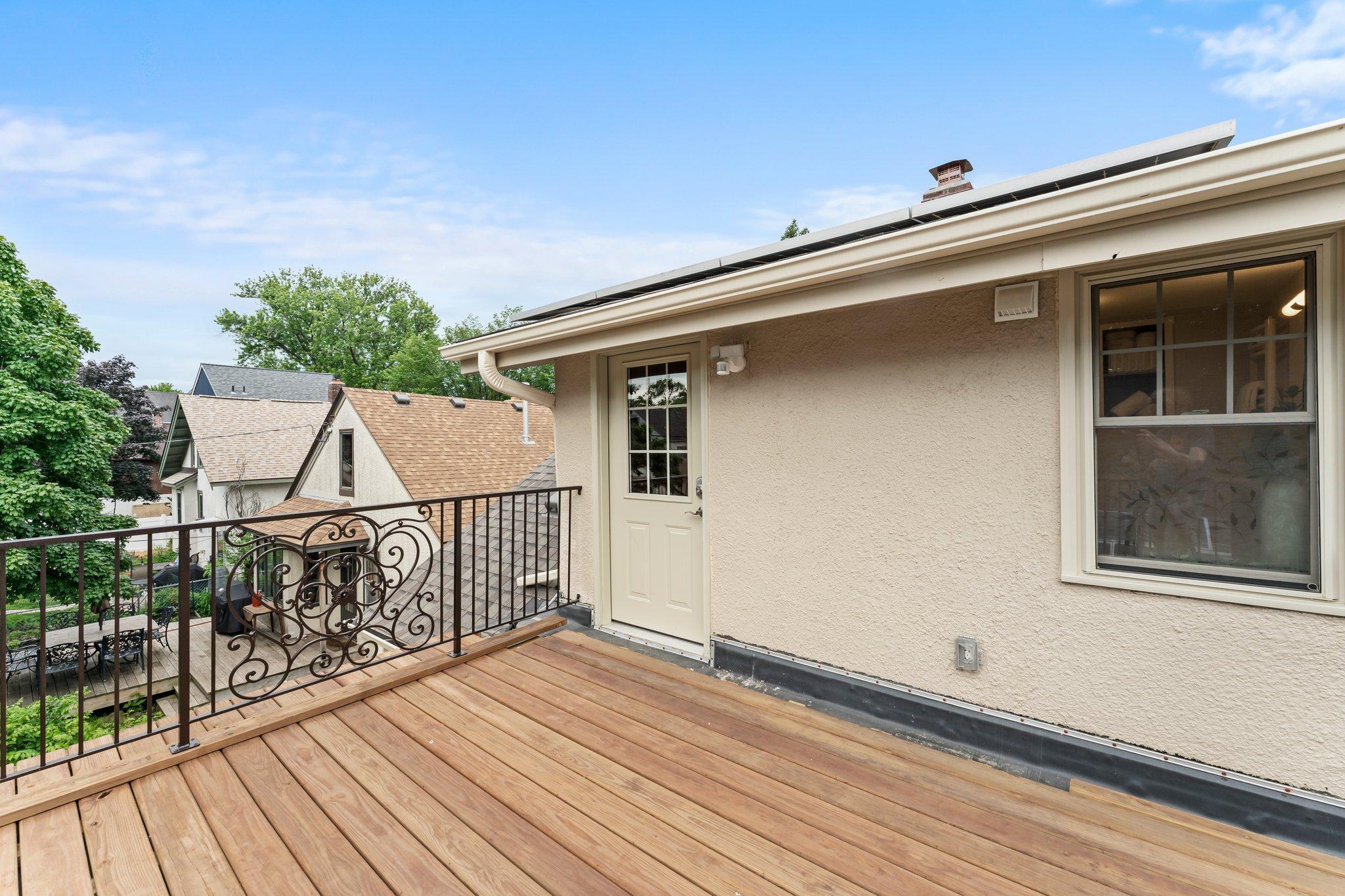 It provides direct access to the 12x10 back deck, the perfect perch to enjoy sunsets and quiet evenings.