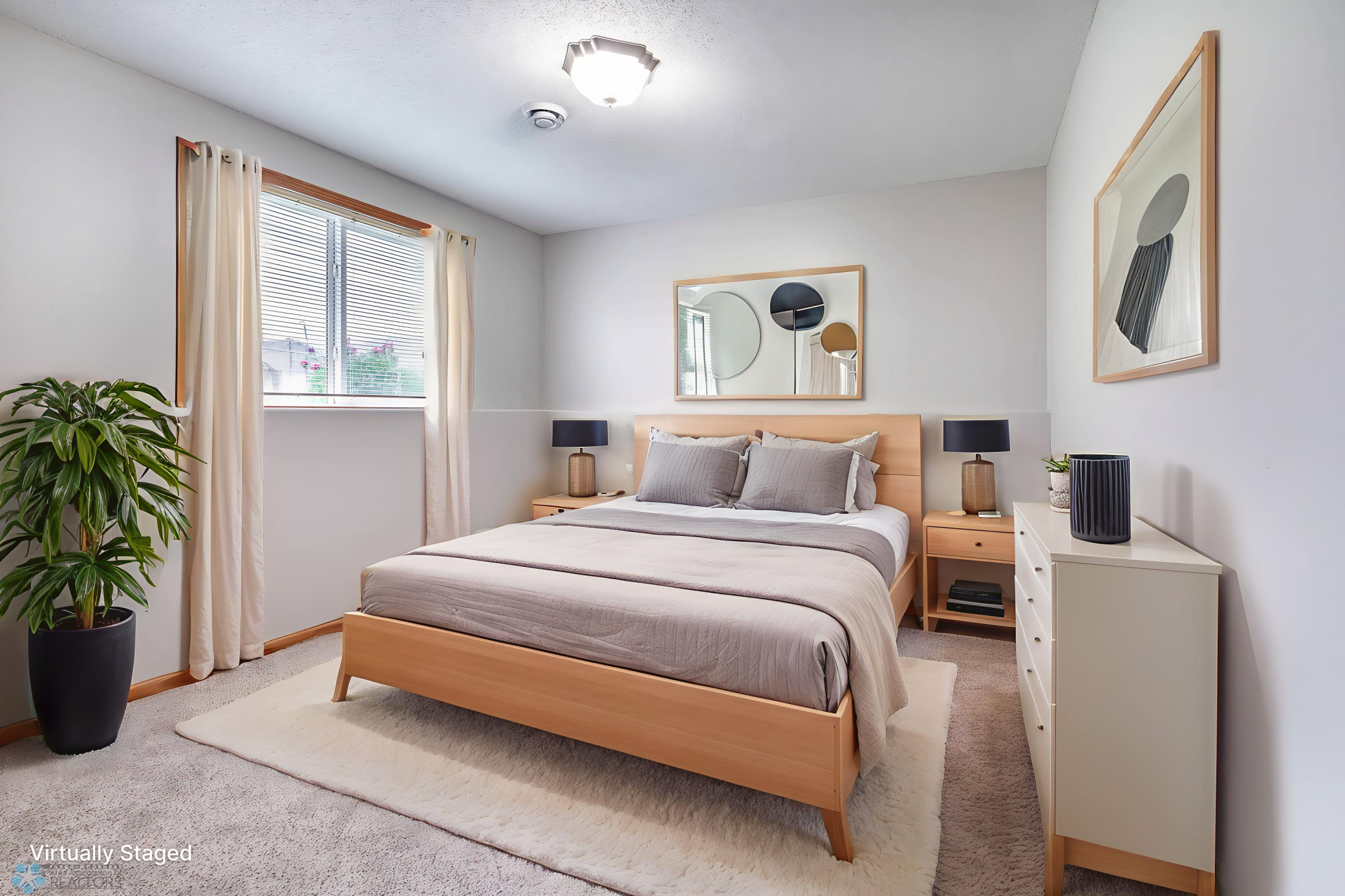 Modern, Clean Bedroom
