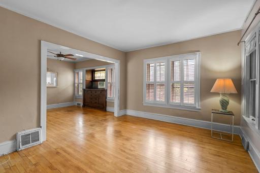 Complete with hardwood floors and generous living and dining spaces.