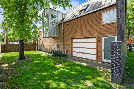 Tucked away yard space for storage or expansion